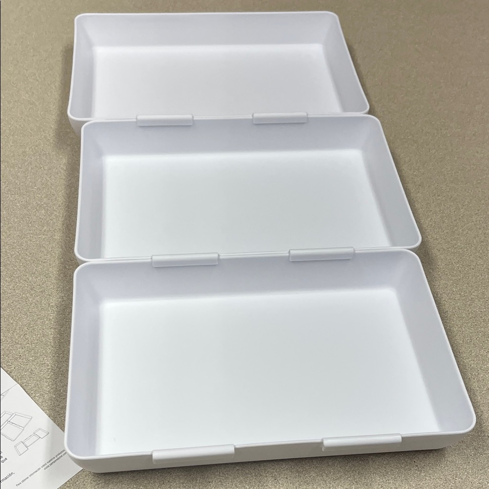Pampered Chef White Organizer Trays